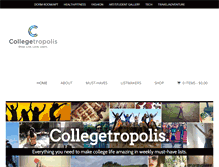 Tablet Screenshot of collegetropolis.com